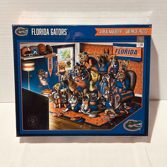 NCAA Florida Gators UF Purebred Fans Puzzle "A Real Nailbiter" 100-Piece College - Picture 4 of 12